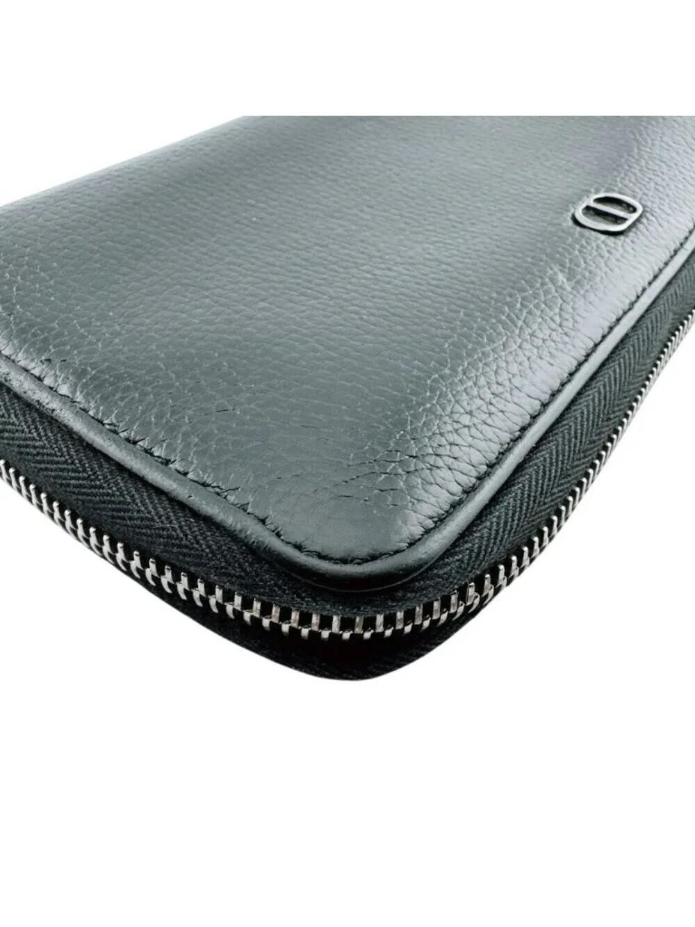 Dior Round Zip Wallet CD Logo